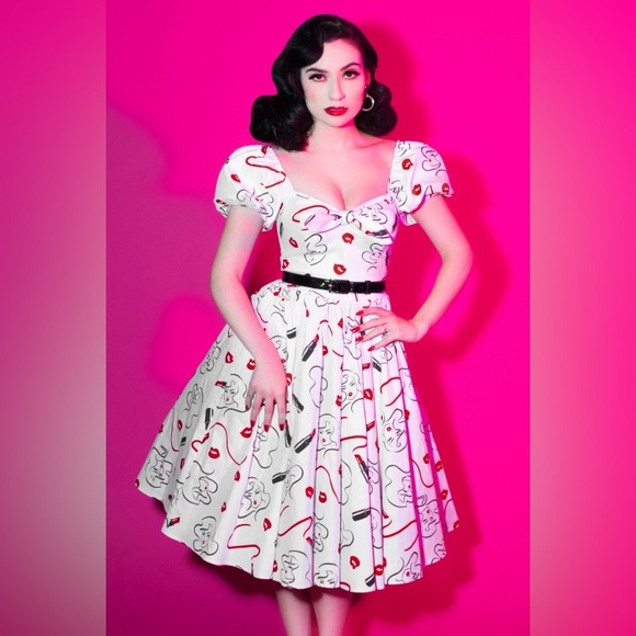 Rare Vixen by Micheline Pitt Vixen Lipstick Dress - Picture 1 of 12
